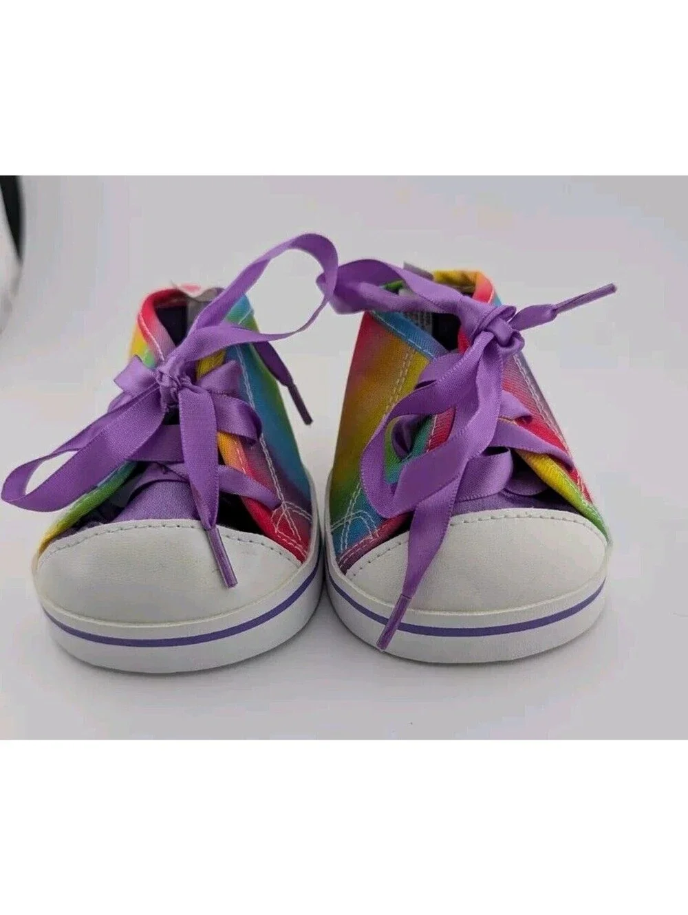 Build A Bear Rainbow Sneakers Lace Up Shoes For Teddy Bear BAB